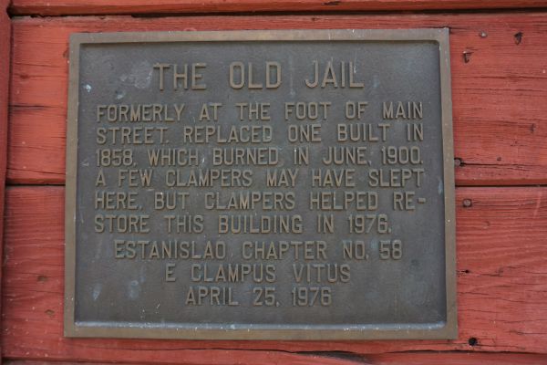[Picture of Old Jail plaque]